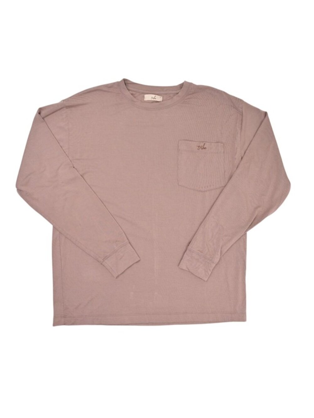 Tribe Dreamer Long Sleeve Pocket T-Shirt in Mauve
